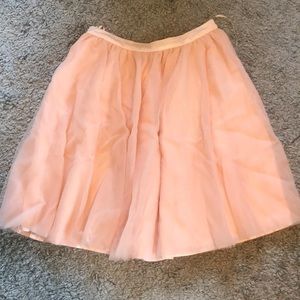 Pink tulle skirt